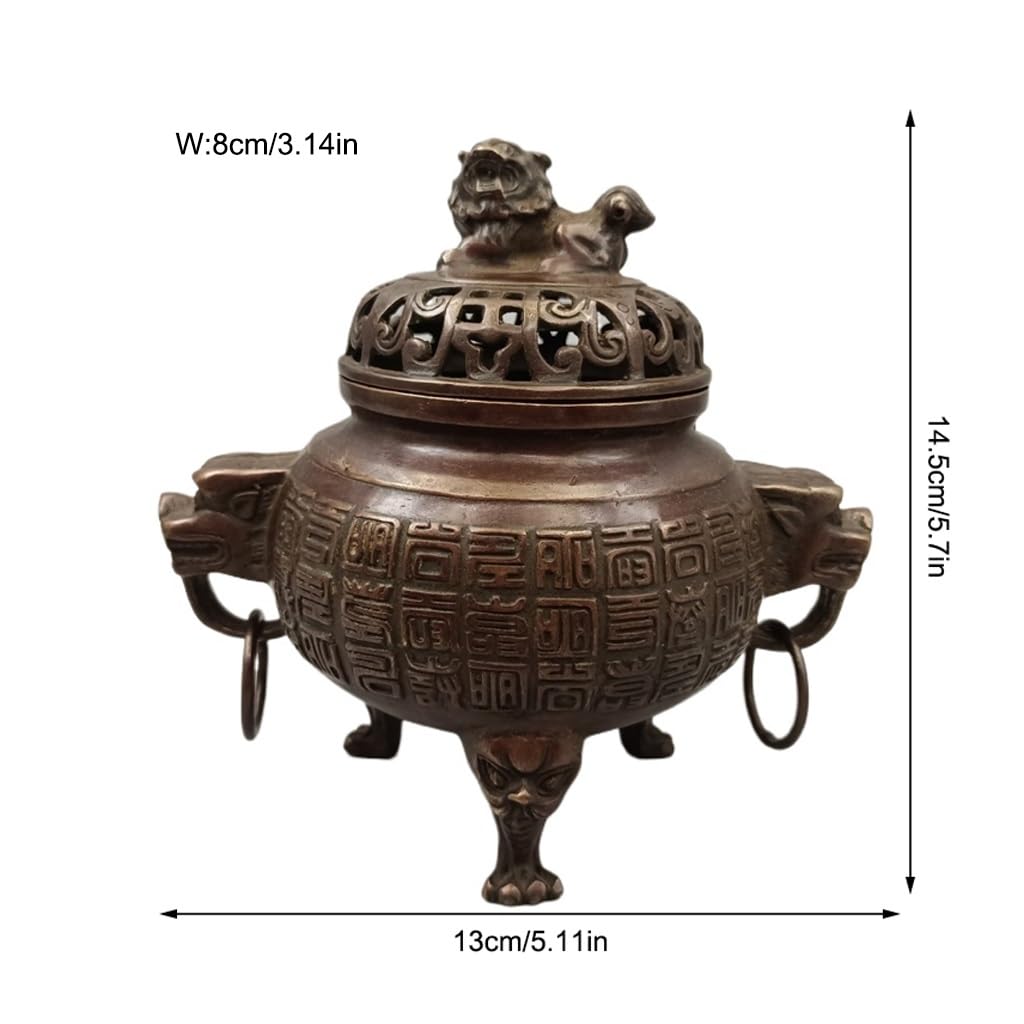 Incensiere a Cascata Collezione di ornamenti Decorazione artigianale for la casa Bruciatore di incenso in rame antico Bruciatore di incenso for meditazione yoga Brucia Incenso In Ceramica