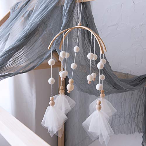Baby Mobile 100% Felt Ball Bed Bell Mobile Crib Jewelry Creative Pendant Toy Wooden Wind Chime Nursery Decoration #TOP6