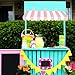 2 Pieces Circus Awnings Decoration, 3D Carnival Tent Striped Awning Wall Decorations for Carnival Circus Theme Party, Carnival Stand, Party Favors Supplies