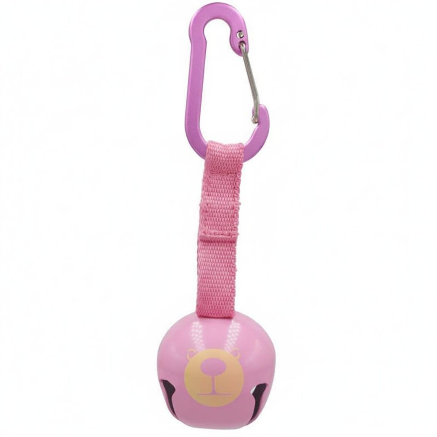 Loud Crisp Sound Bear Bell Easy Attachment Hiking Bear Bell Lightweight Wildlife Warning Device for Hikers, Campers, Backpackers, Backpacking, Camping, Wilderness, Pink-image-36