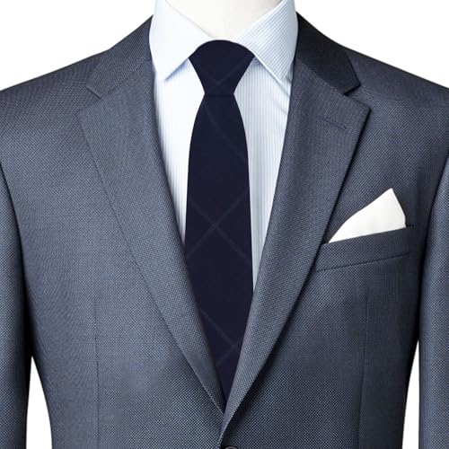 Image of Ties for Men, 3.15'' Mens Plaid Tie Checkered Pattern Necktie for Wedding Party Formal Casual Business Graduation