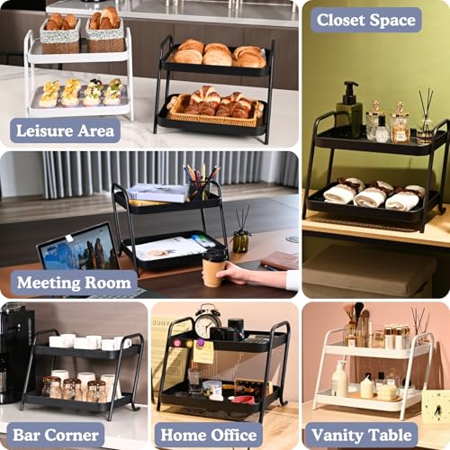 NobleForm 2-Tier Desk Organizer Multifunctional Storage Shelves for Office, Dresser, Kitchen, Stylish Organizer for Cosmetics, Office Supplies, Food, Compact, Durable, Space-Saving Design for Women - image 7