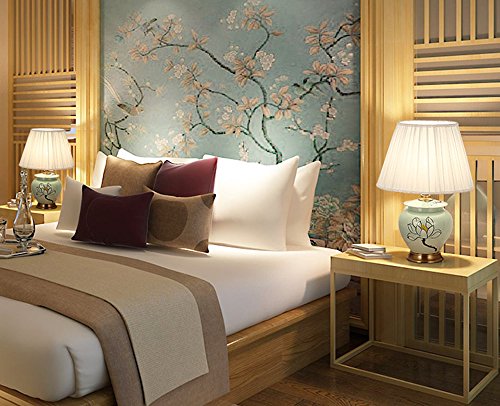 NPZ- Pittura pastorale Lampada a loto dipinta a