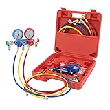 👑【Zur Verwendung mit Kältemittel R-134A】 Messgeräte sind für die Druckablesung R134A eingestellt.