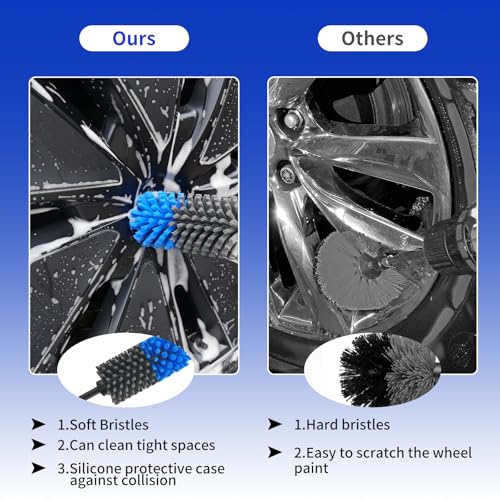 ETOUPA Soft Drill Wheel Cleaner Brush
