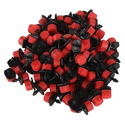 50 réglable Micro Drip anti-clogging d'arrosage d'irrigation Goutteurs émetteur Cover