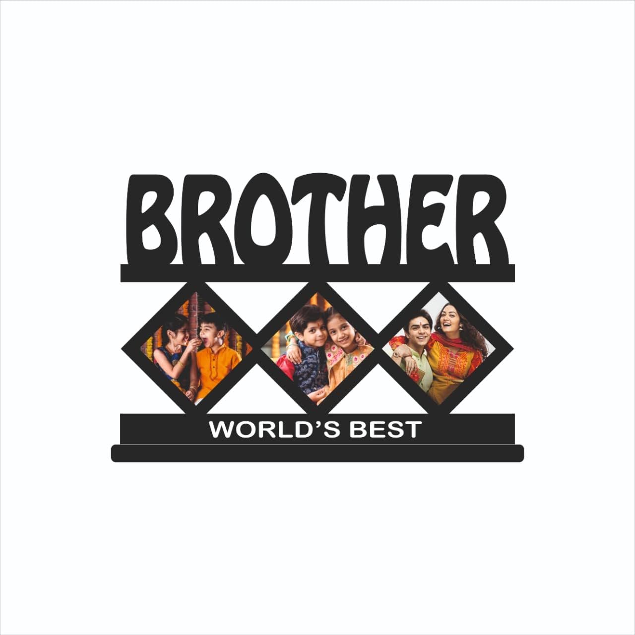 GIFT JAIPUR Brother Personalised Wooden Photo Table Top 11 X 8 in - Rakhi Rakshabandhan Bhaidooj Birthday Gift for bhai Brother (Brothher) (B0CZPFP991) Amazon Price History, Amazon Price Tracker