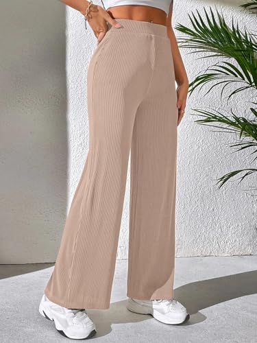 Image of GRECIILOOKS Women's Parachute Cargo Pants - High Waist Flared Korean Trousers| Trendy Casual Wear for Daily & Travel Use (Available in Plus Size)