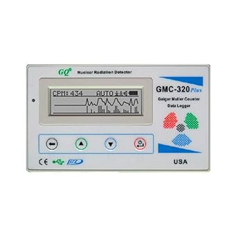 GQ GMC-320 Plus Geiger Counter Radiation Detector Data Recorder Beta Gamma x-Ray for Real-Time Testing Evaluation, Scientific Testing by INSTRUKART