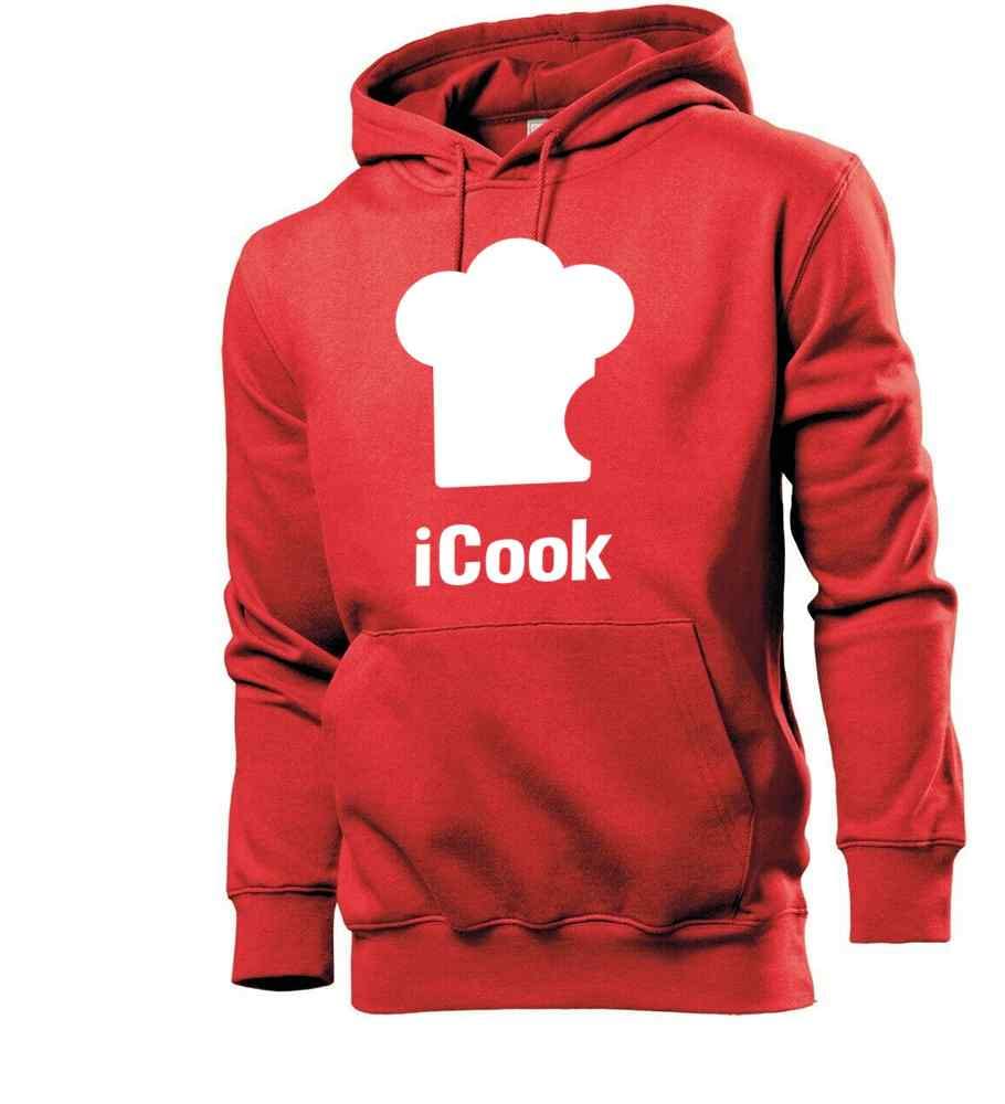 Generisch iCook męska bluza z kapturem - shirt84.de, czerwony, M