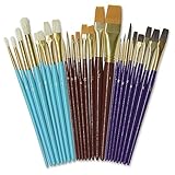 Chenille Kraft Creativity Street 5134 Deluxe Assortment Paint Brush, 24-Piece, per Set