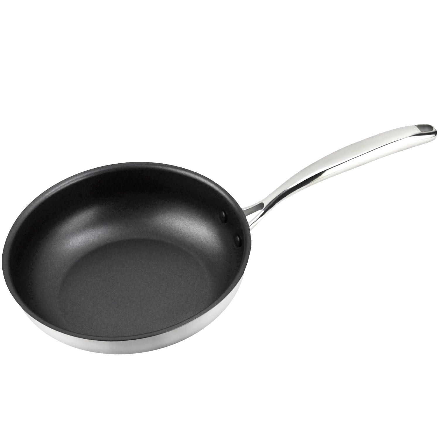 Magefesa Balance 7 9-Inch Stainless Steel Frying Pan with Xylan Plus Non-Stick Coating Energy-Saving Full Induction Base Triple-Layer