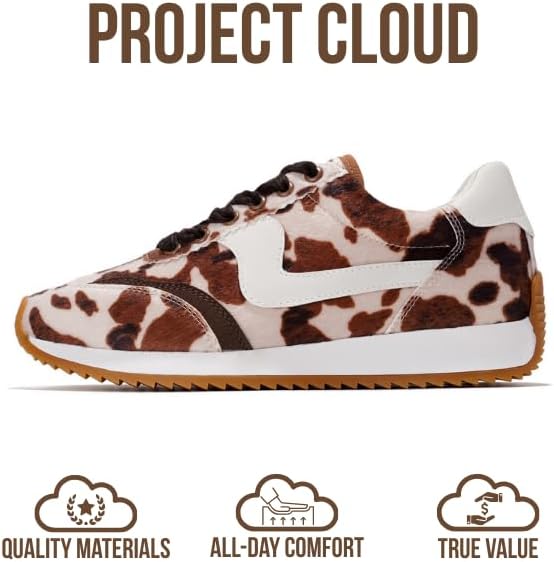 Project Cloud Fashion Sneakers for Women 2026 – Lightweight Lace-Up Shoes for Women with Memory Foam Insoles – Trendy Womens Shoes – Non-Slip, Comfortable Womens Sneakers (Madison) - Image 4