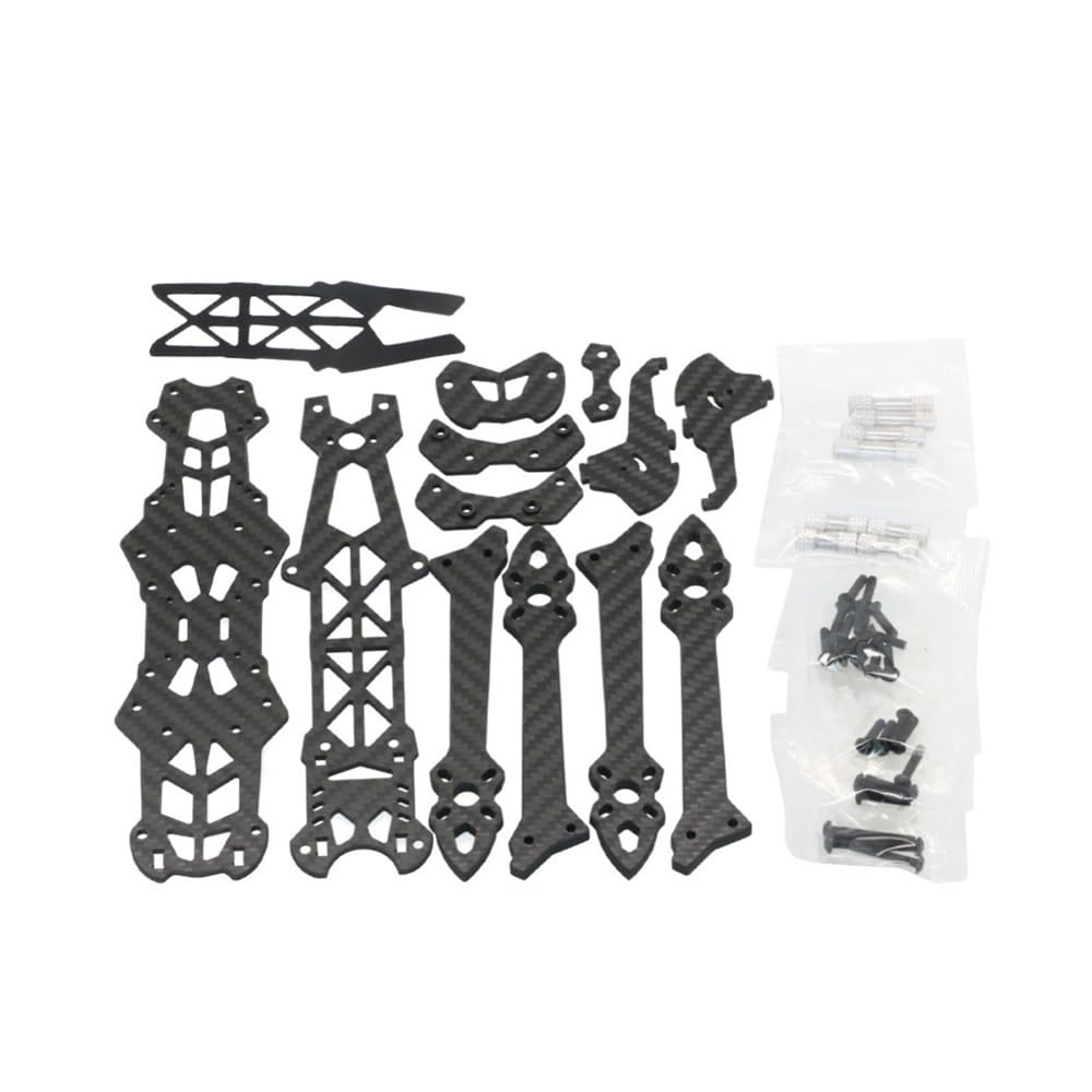 Adatto for FPV Racing Drone RC Quadcopter fai da te Freestyle con parti stampate Kit telaio da 5 pollici 240 mm Braccio in fibra di carbonio 3K da 5 mm(Frame only)