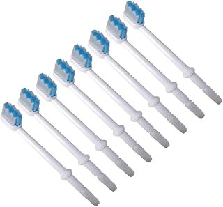 8 Pack Oral Irrigator Replacement Brush Heads for Teeth Cleaning White