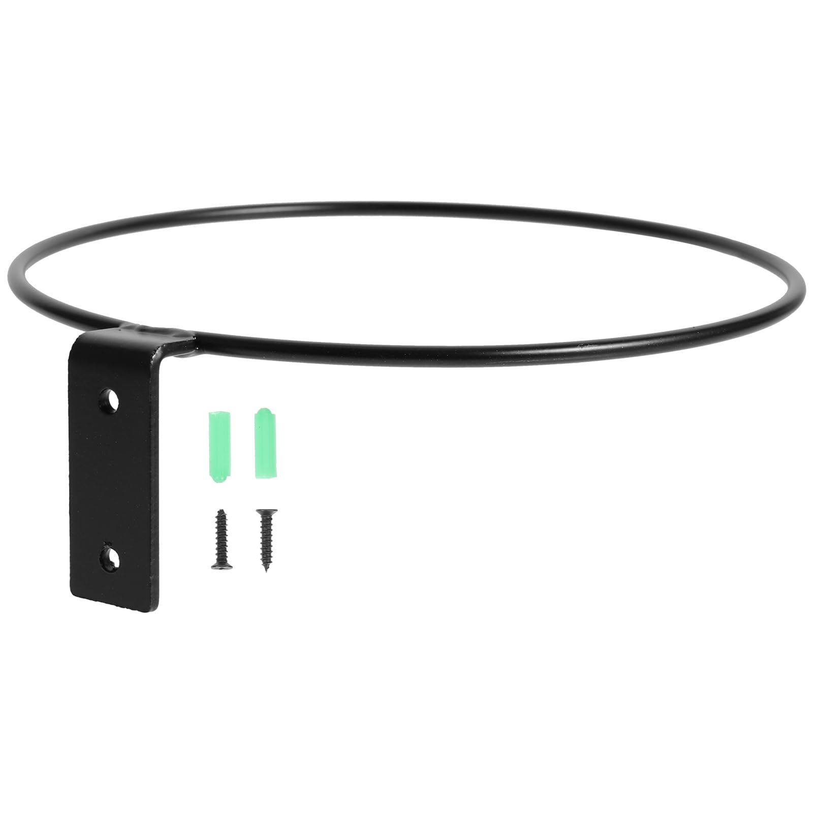 Operitacx Soporte de pared para macetas de 8 pulgadas, anillo de montaje en pared, anillo de metal, gancho para colgar para interior y exterior, color