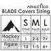 Athletico Ice Skate Blade Covers - Guards for Hockey Skates, Figure Skates, and Ice Skates - Skating Soakers Cover Blades from Youth to Adult Size - Men, Women, & Kids (Large, Black)