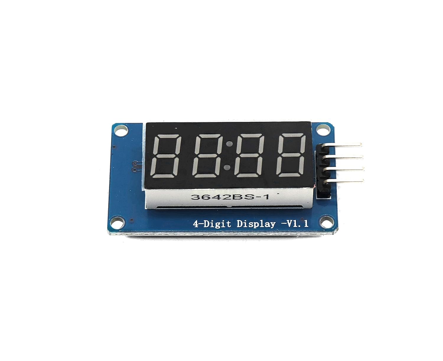 4-Digit 7-Segment LED Display Module, TM1637 Digital Clock Display