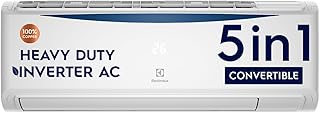 Electrolux 1.5 Ton 3 Star Convertible Inverter Split Air Conditioner (AC), 100% Copper, PM2.5 Filter, I-Feel Tech, Anti-Corrosion and R32, White & Dark Blue, UltimateHome 300, ESV183C1AA