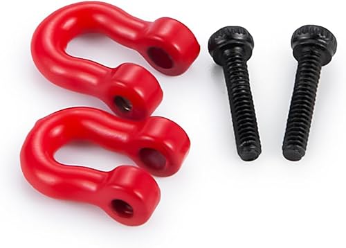 Miniatura 3 de 2 pares de ganchos de remolque de aluminio con anillo en D para TRX4M 118 Bronco Defender RC Crawler Car