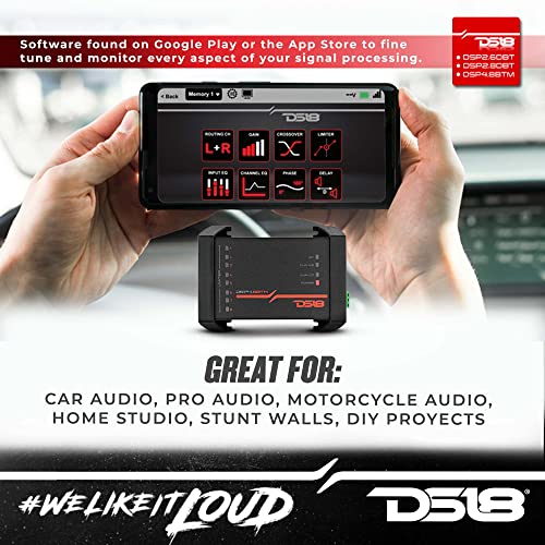 image for DS18 DSP4.8BTM 4-Channel in and 8-Channel Out Digital Sound Processor 