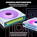 Lian Li UNI Fan SL-Infinity Wireless 120 - Triple Pack (Reverse Blade) - 2.4 GHz Wireless Signal ARGB Fan Control - Double Infinity Mirror - Low Noise - Controller Included - White (12RSLIN1W3W)