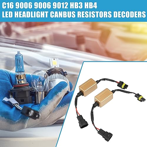 Decodificador Canbus para faros LED C16 9006 HB3 HB4 set 2 miniatura 2