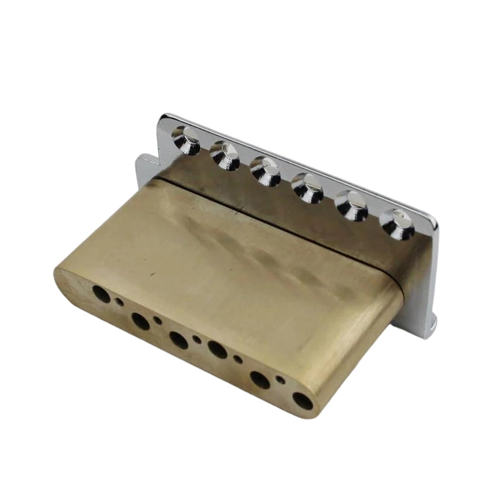Puente De Trémolo Para Guitarra Con Montura De Acero Curvada Y Bloques De Zinc O Latón Chapados En Oro | Puente de guitarra(CR-HT)