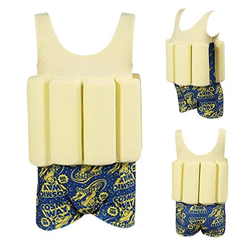 Image of Kids Boys Girls Floatation Swimsuit with Adjustable Buoyancy Baby Float Suit Swim Vest One Piece Swimwear Bathing Suit