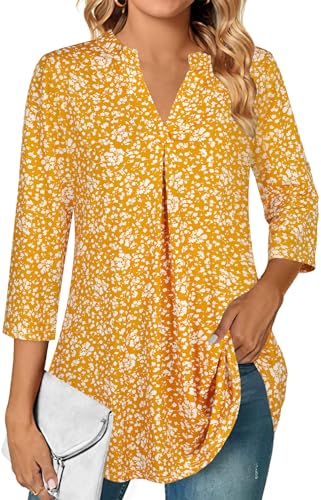 Imagen de Ninedaily Blusas de gasa para mujer, estilo casual