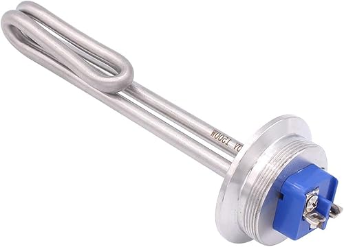 Miniatura 26 de DERNORD Calentador de agua eléctrico de 2 pulgadas (OD64) Tri-clamp 120V 1650W Foldback Elemento de calefacción con baja densidad de vatios