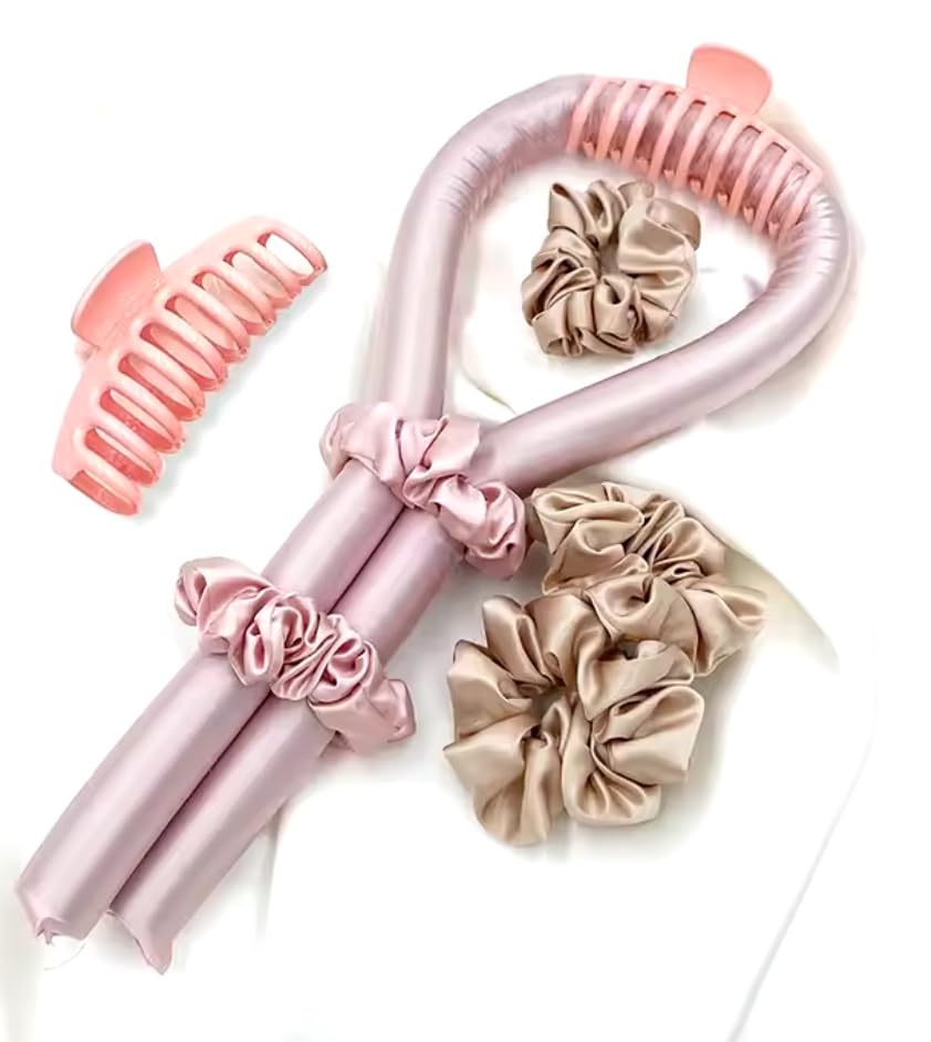 Leaf & Bloom Co. Heatless Hair Curler (Black, Large)