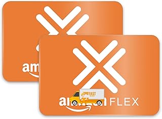 Flex Delivery Driver Car Sign Magnet Car Signs 2-Pack, Reflective Vehicle Magnets for Car, Strong Waterproof Magnetic Delivery Sign, 12" x 8", Orange