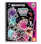 Lisciani - MONSTER HIGH Scratch Book - Monster Friend Forever - For Children 4+ - 44 Pages - Includes Scratch Pen - Multicoloured, Gold & Glitter