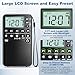 Battery Operated Portable Pocket AM/FM Radio | Digital Tuning, Loud Speaker, Excellent Reception | Portable Emergency & Outdoor Radio with LCD Screen, Alarm Clock, Preset, Sleep Timer, Snooze