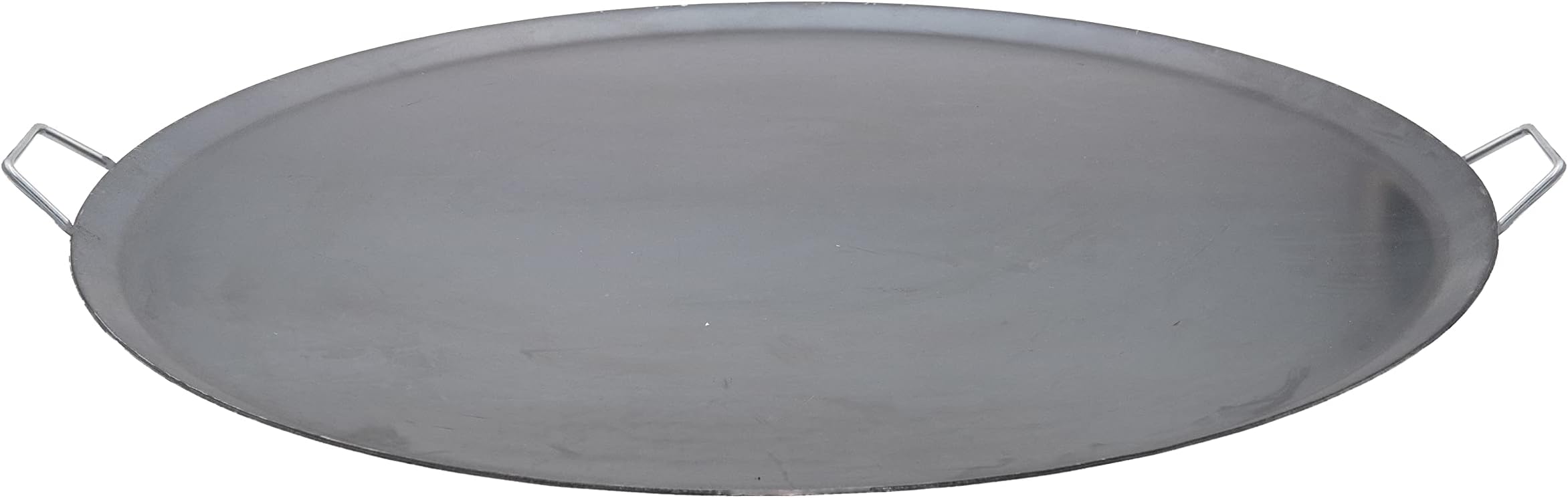Extra Large Comal Para Tortillas Grandes Redondo for Tortillas y Quesadilla Carbon Steel Heavy Duty Metal Handle (25 In)