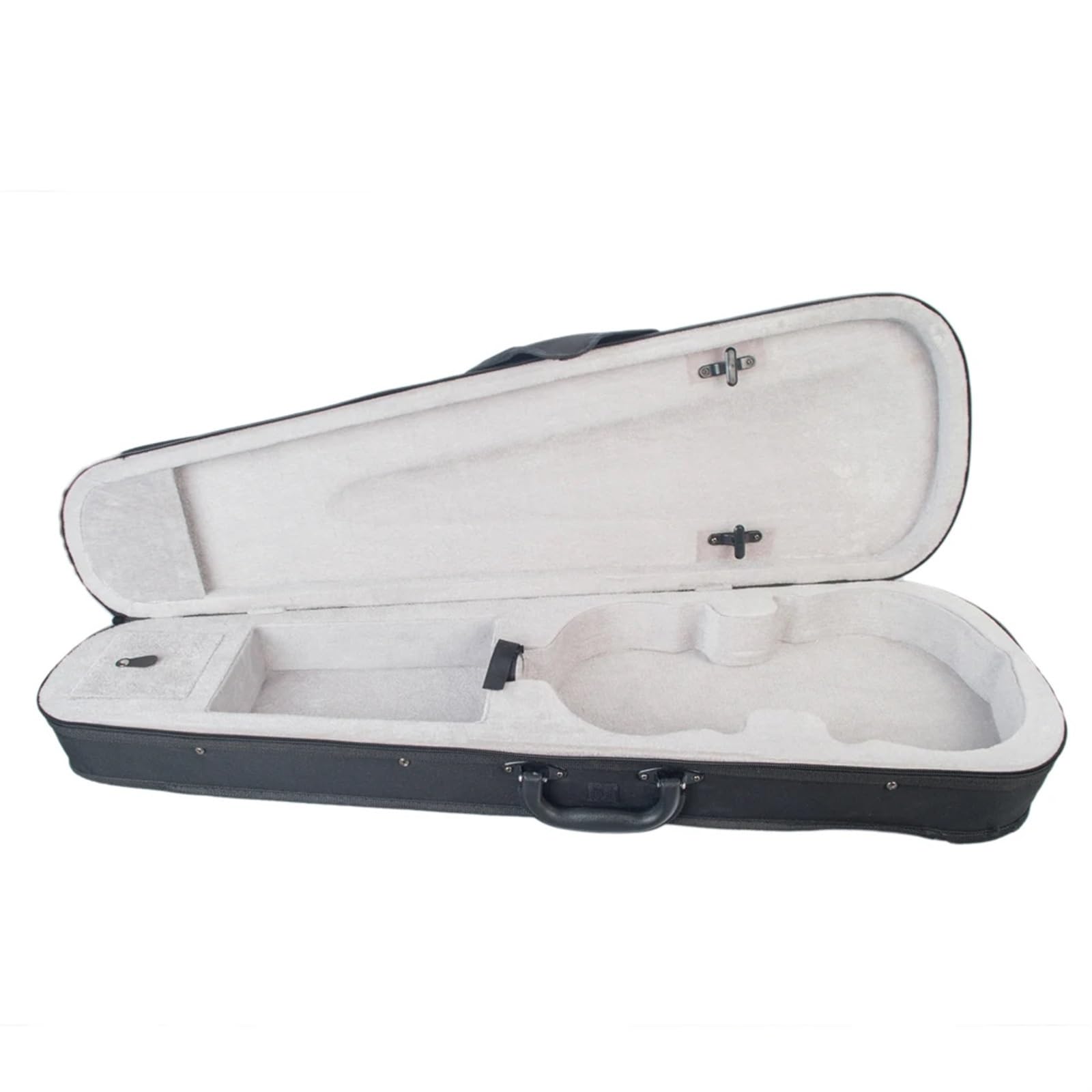 Estuche for violín Estuche rígido for violín con Forma Triangular Profesional de tamaño 4/4 - Piezas Interiores Plateadas for violín para Guardar Violines