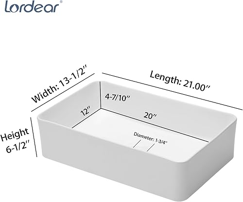 Miniatura 115 de Ordear - Lavabo de baño color blanco, para encimera.