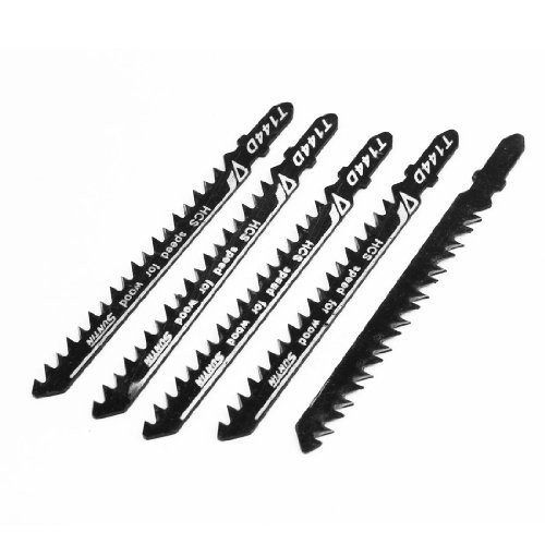 5 Pcs T144D High Carbon Steel Jig Saw Jigsaw Blade for Wood Cutting