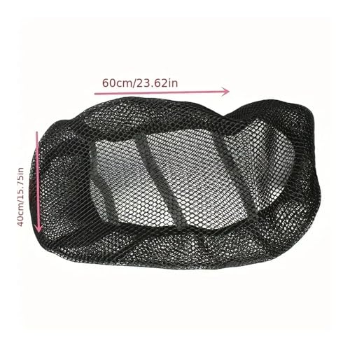 Funda de malla para asiento motocicleta transpirable con protección solar universal 5