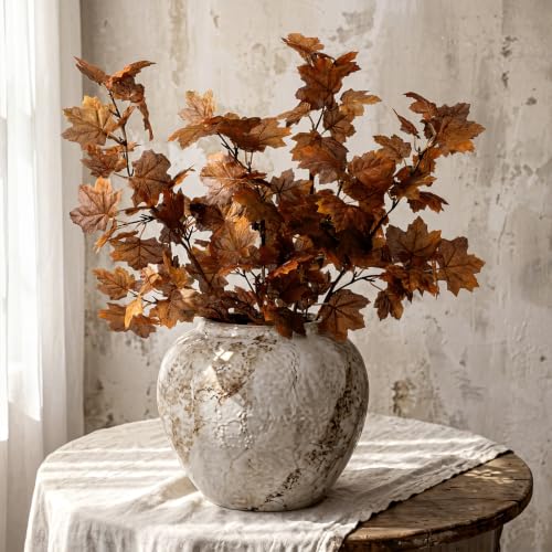Suncalla 4 Pcs Fall Maple Leaf Stems, 27.6" Vase Autumn Fake Branches Decor by Suncalla - Used condition - US$32.02