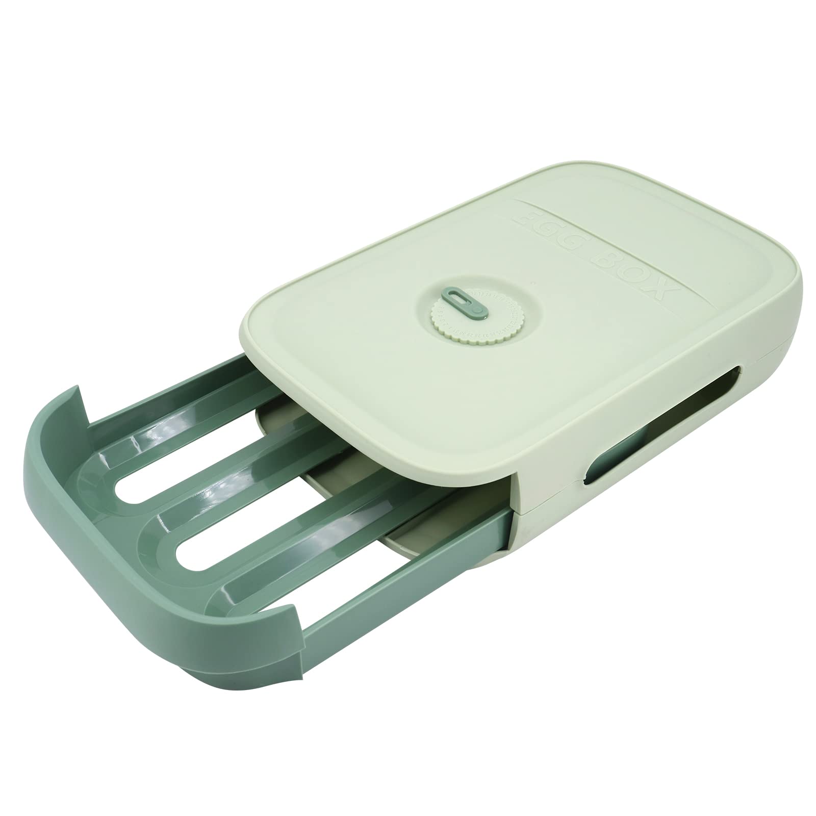 Praktische Eierbox Mit Schublade - Für 18-21 Eier Mit Frische-Kontrolle