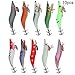 10Pcs Fishing Shrimp Lures, Artificial Shrimp Bait Lifelike Swimming Posture Luminous 3 Sizes with Box for Fishing Tackle Accessories (2.5#10pcs Box)