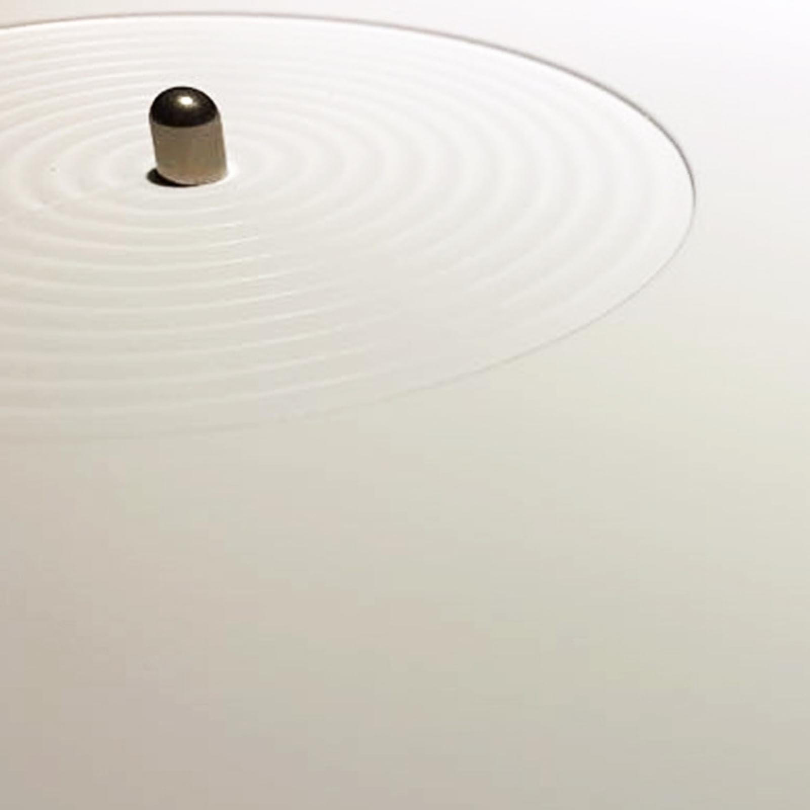 Set di 2 tappetini per giradischi in acrilico da 30,5 cm, per giradischi in vinile, bianco, diametro: 29,5 cm