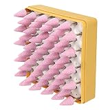 Grinding Bits, Cone Shape PA Corundum 50 Pcs Polishing Bits High Hardness Sharper for Polishing Grin