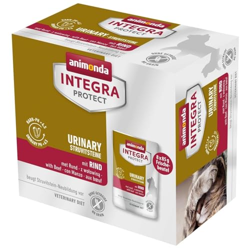 animonda INTEGRA PROTECT Kattenvoer nat urinary met rundvlees (8 x 85 g)