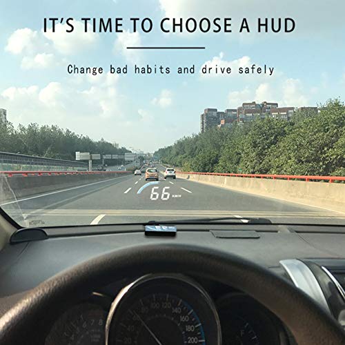 Display de HUD para carro, display de cabeça para cima Velocímetro de alta definição Ferramenta de d