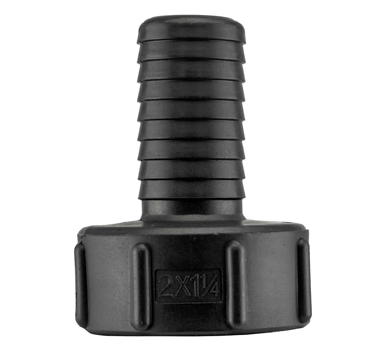 SolaDirect IBC Tank Hose Adapter S60x6 Female to 1.25 Inch 32 mm Hose Barb - Leak-Resistant Connector for IBC Valve Outlet - Heavy Duty Plastic Fitting for Water Transfer, Irrigation and Storage