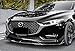 EPARTS ABS 3-Piece Front Bumper Spoiler Splitter Lip Kit Compatible with 2019-2023 Mazda 3 Sedan (Painted Black)