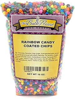 Rainbow Candy Coated Chocolate Chips, Bulk Size (1 lb. Resealable Zip Lock Stand Up Bag)